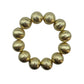 Brushed Metal Bead Bracelet Gold